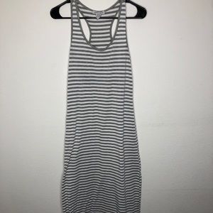 Very long stripe dress